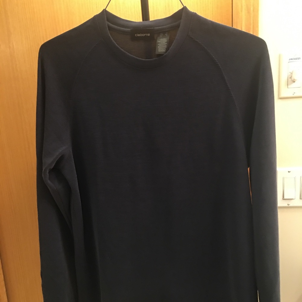 CLAIBORNE Casual Long Sleeve Shirt.  New, Small, Cool Fabric